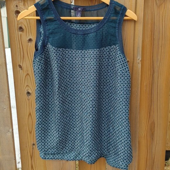 PRETTY GAP BLOUSE GEOMETRIC Medium Ladies Blouse - Picture 1 of 4